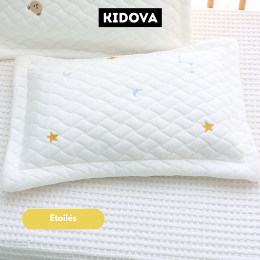 Oreiller pour enfant en soie glacée amovible et lavable